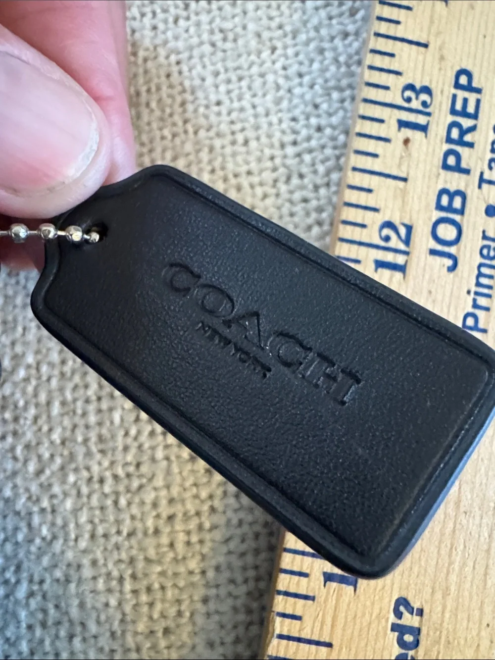 Coach - Black Signature Leather Messenger/Purse Bag